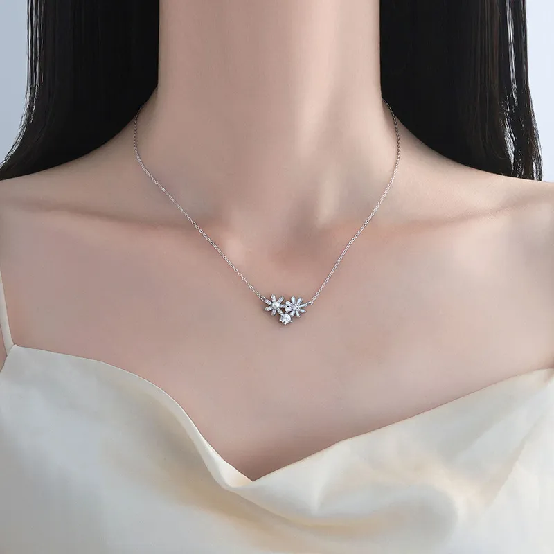 KLFOOK 999 Fine Silver Necklaces Women's-1