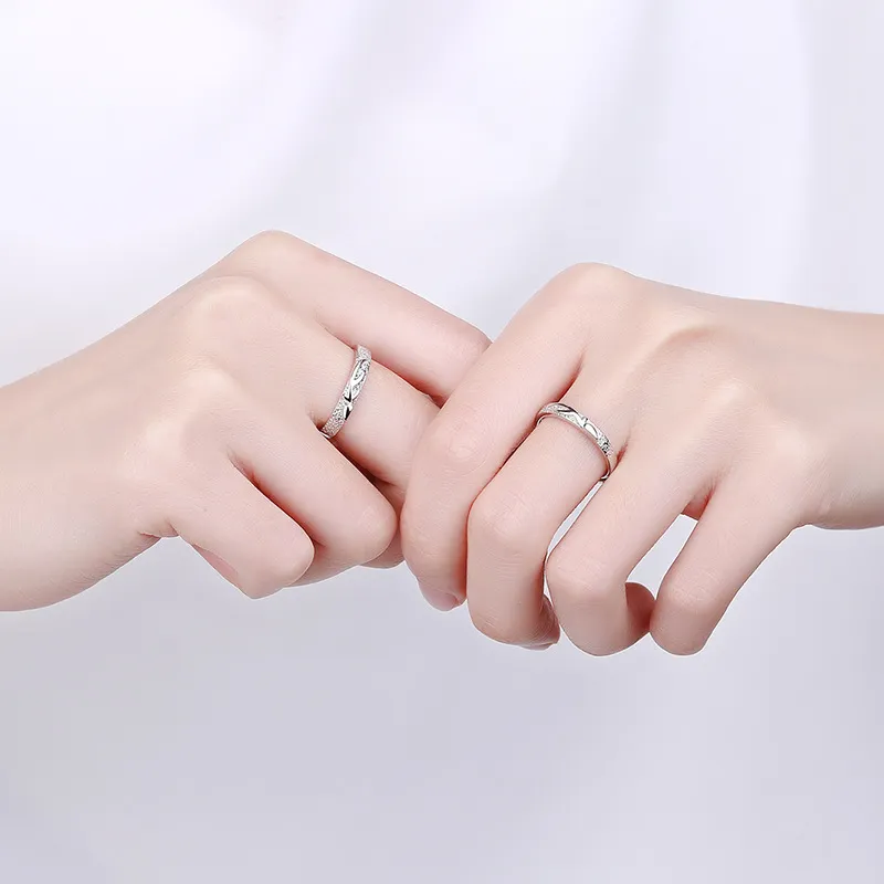 KLFOOK 999 Fine Silver Rings Unisex-1