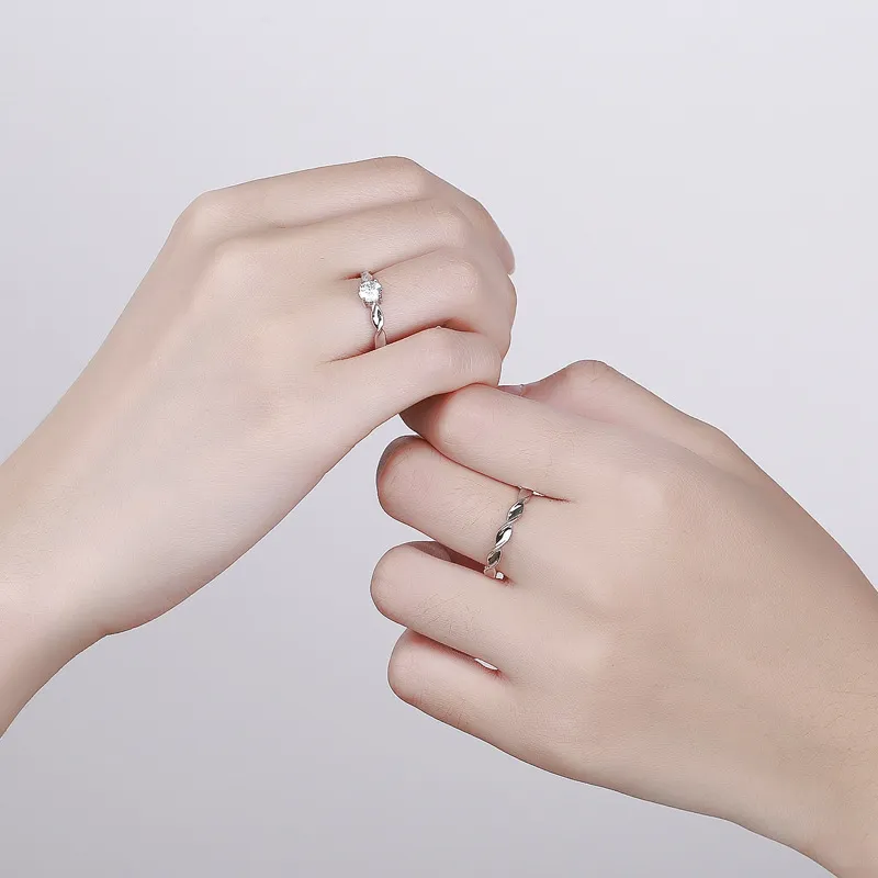 KLFOOK 999 Fine Silver Rings Unisex-2