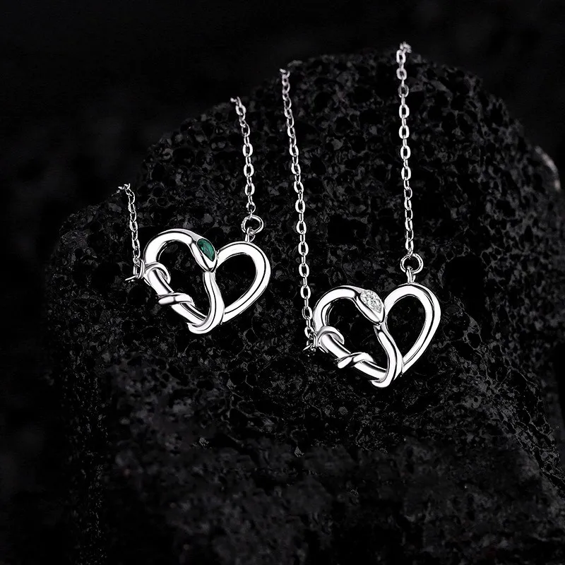 KLFOOK 999 Fine Silver Necklaces Women's-3