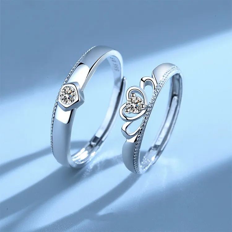 KLFOOK 999 Fine Silver Rings Unisex-4
