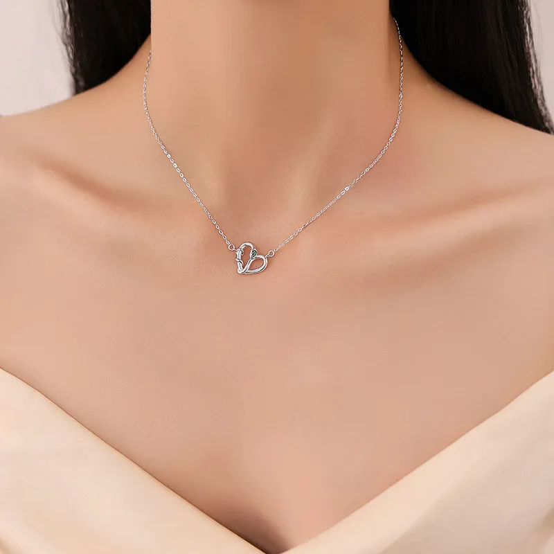 KLFOOK 999 Fine Silver Necklaces Women's-1
