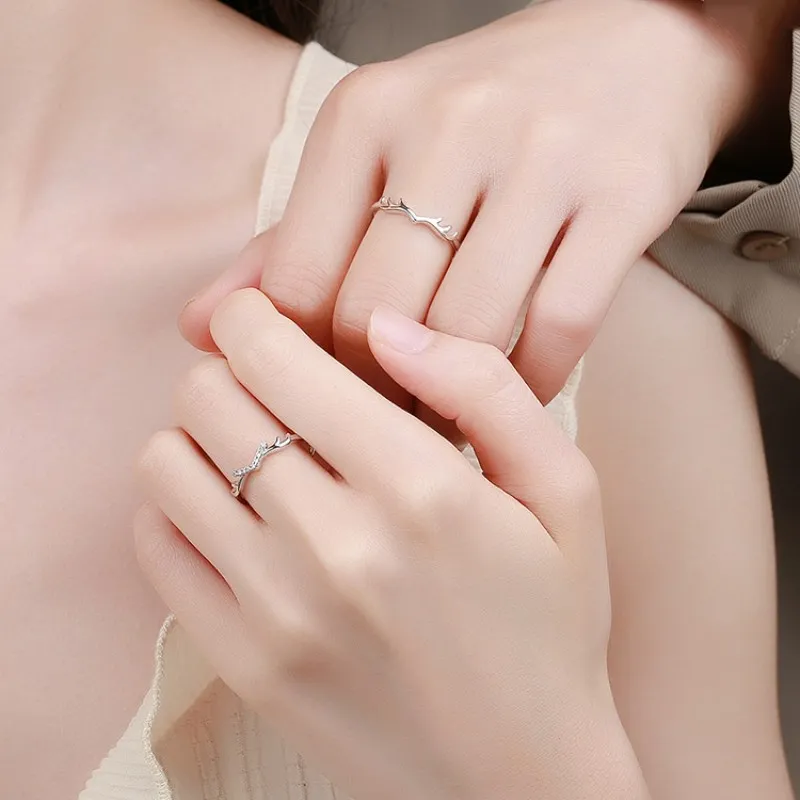 KLFOOK 999 Fine Silver Rings Unisex-1