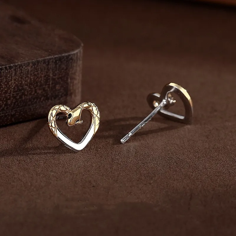 KLFOOK 999 Fine Silver Stud Earrings Women's-4