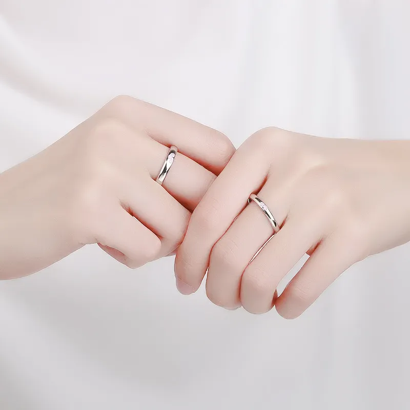 KLFOOK 999 Fine Silver Rings Unisex-1