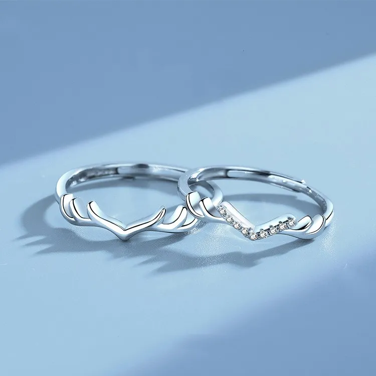 KLFOOK 999 Fine Silver Rings Unisex-4