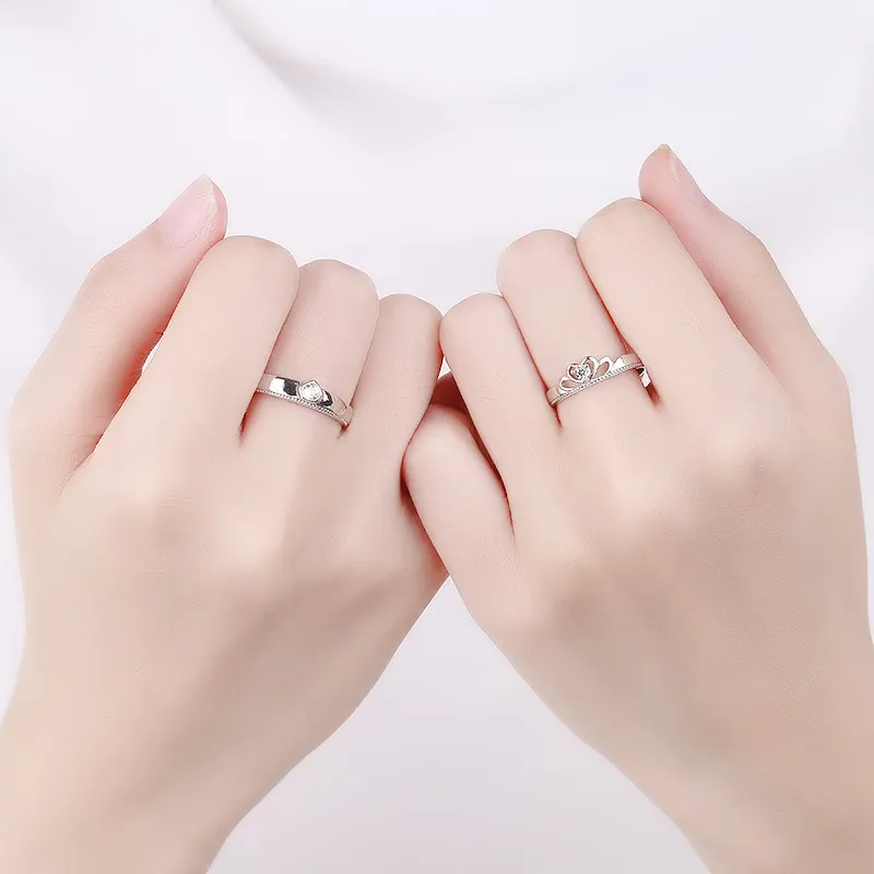KLFOOK 999 Fine Silver Rings Unisex-2