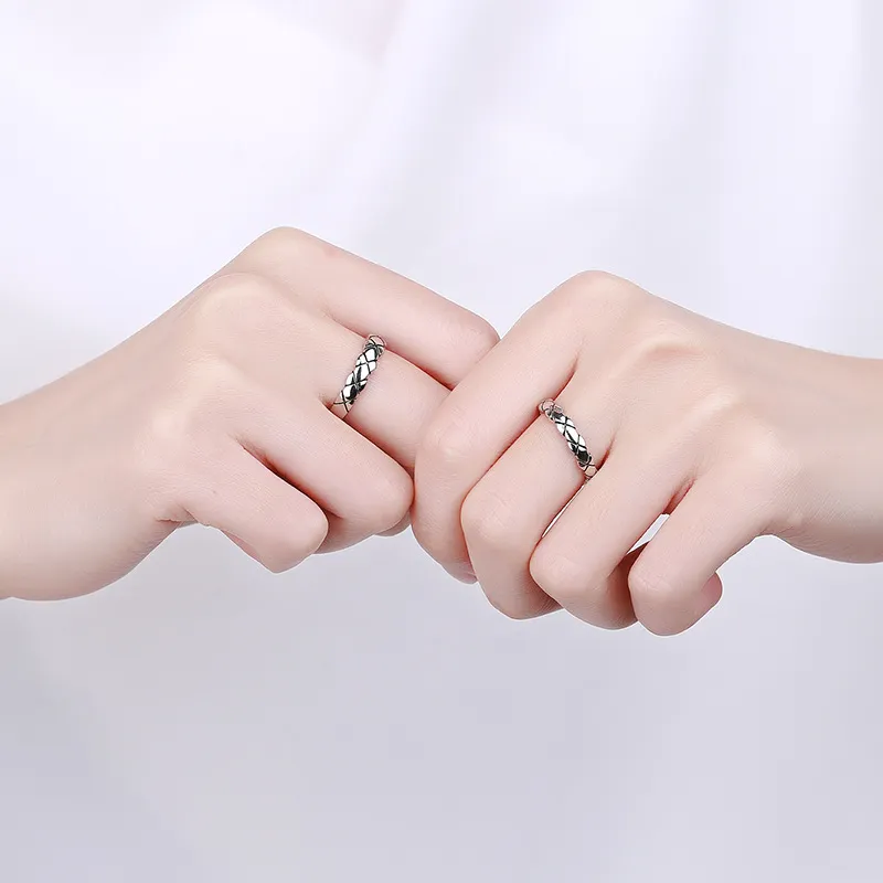 KLFOOK 999 Fine Silver Rings Unisex-1