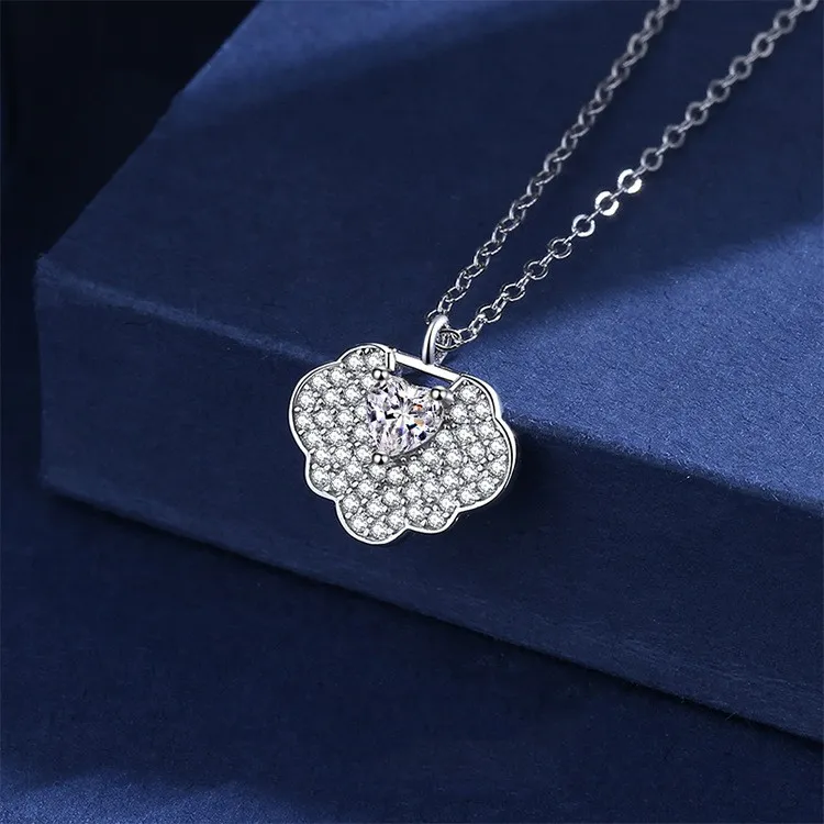 KLFOOK 999 Fine Silver Necklaces Women's-4