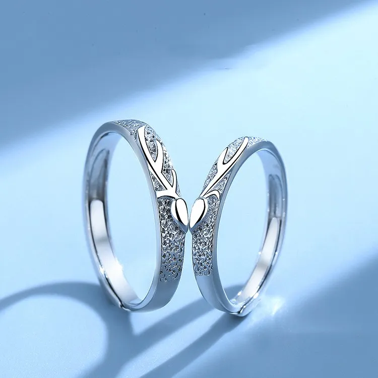 KLFOOK 999 Fine Silver Rings Unisex-2