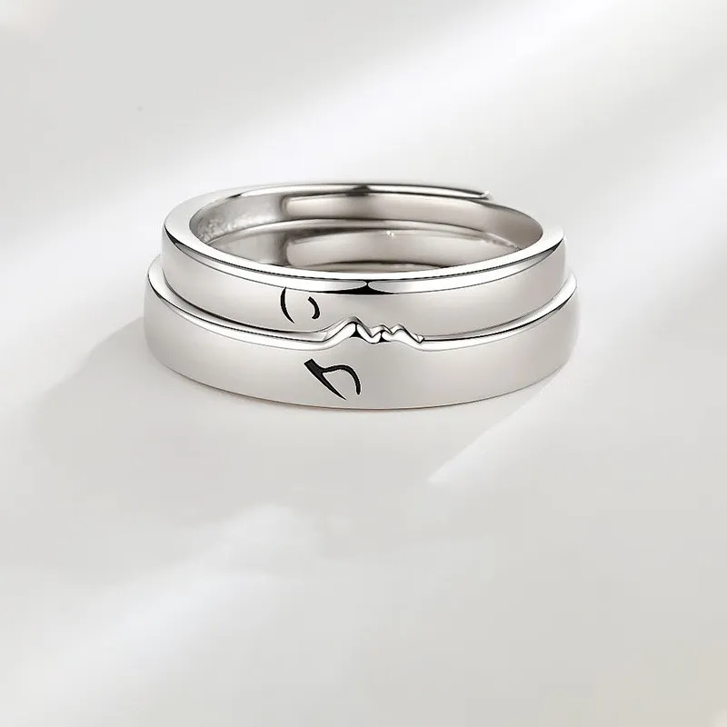 KLFOOK 999 Fine Silver Rings Unisex-4