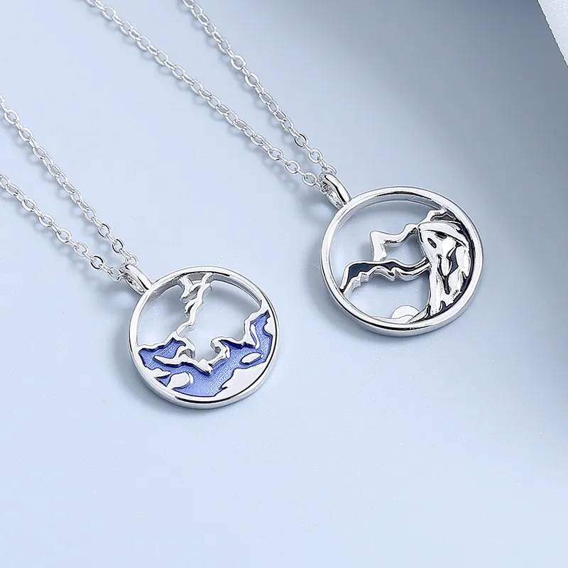 KLFOOK 999 Fine Silver Necklaces Unisex-3