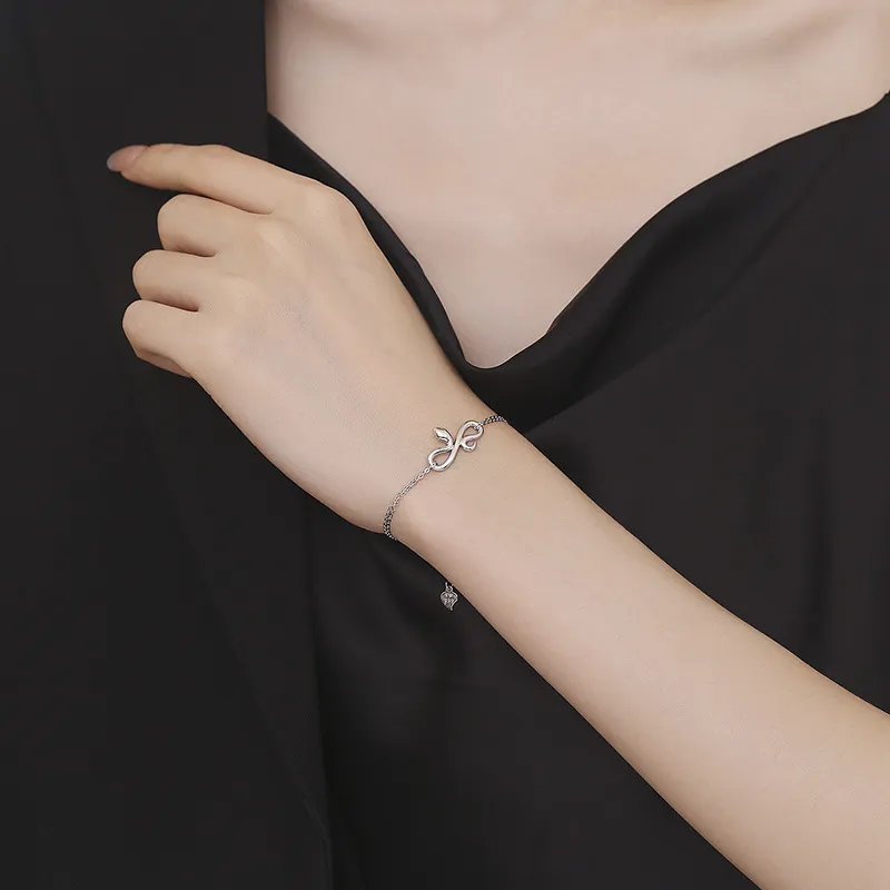 KLFOOK 999 Fine Silver Bracelets Women's-1