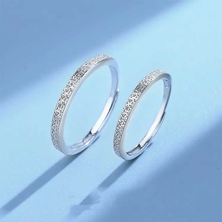 KLFOOK 999 Fine Silver Rings Unisex-4