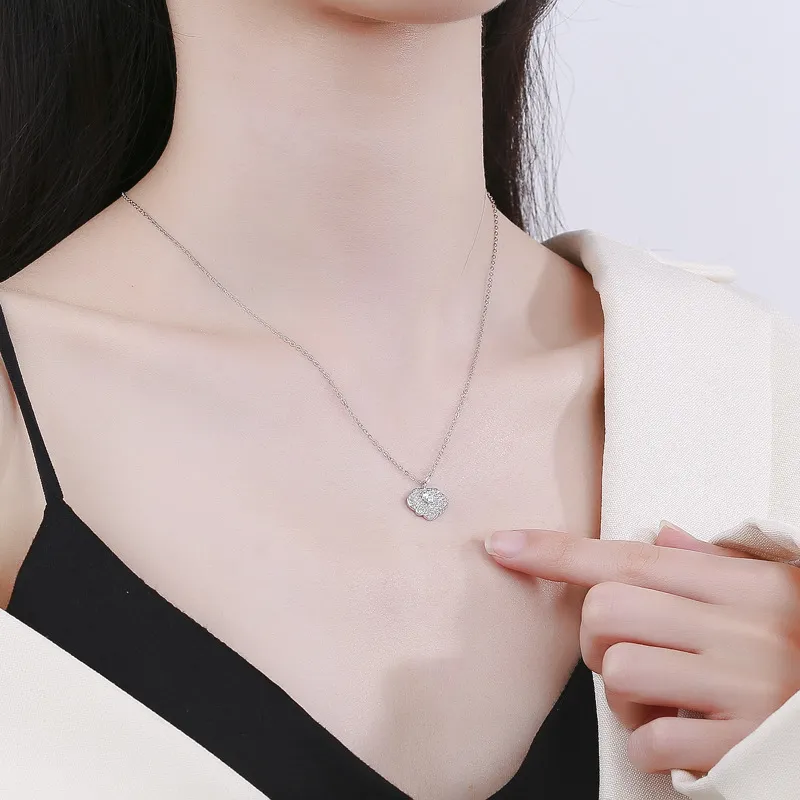 KLFOOK 999 Fine Silver Necklaces Women's-2