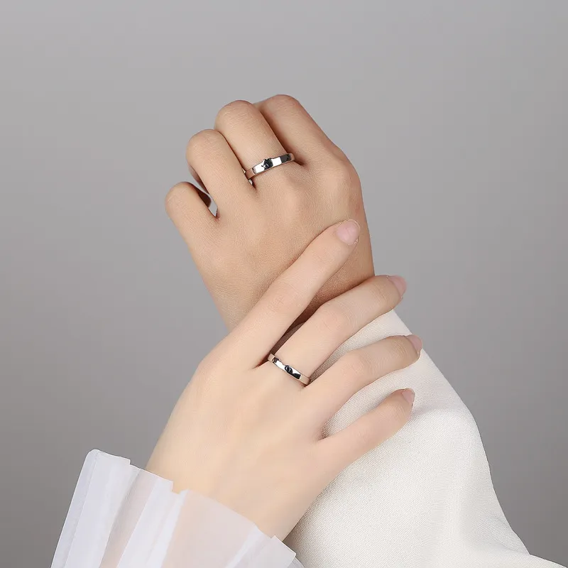 KLFOOK 999 Fine Silver Rings Unisex-2