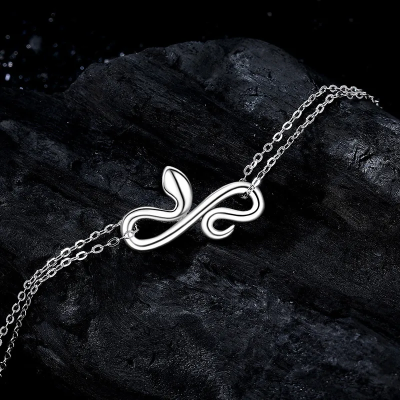 KLFOOK 999 Fine Silver Bracelets Women's-4