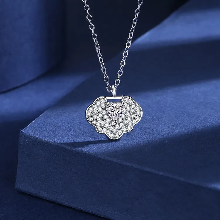 KLFOOK 999 Fine Silver Necklaces Women's-3