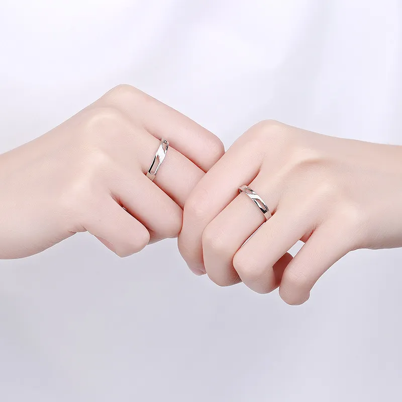 KLFOOK 999 Fine Silver Rings Unisex-1
