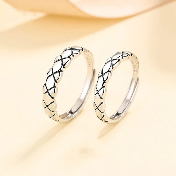 KLFOOK 999 Fine Silver Rings Unisex-2