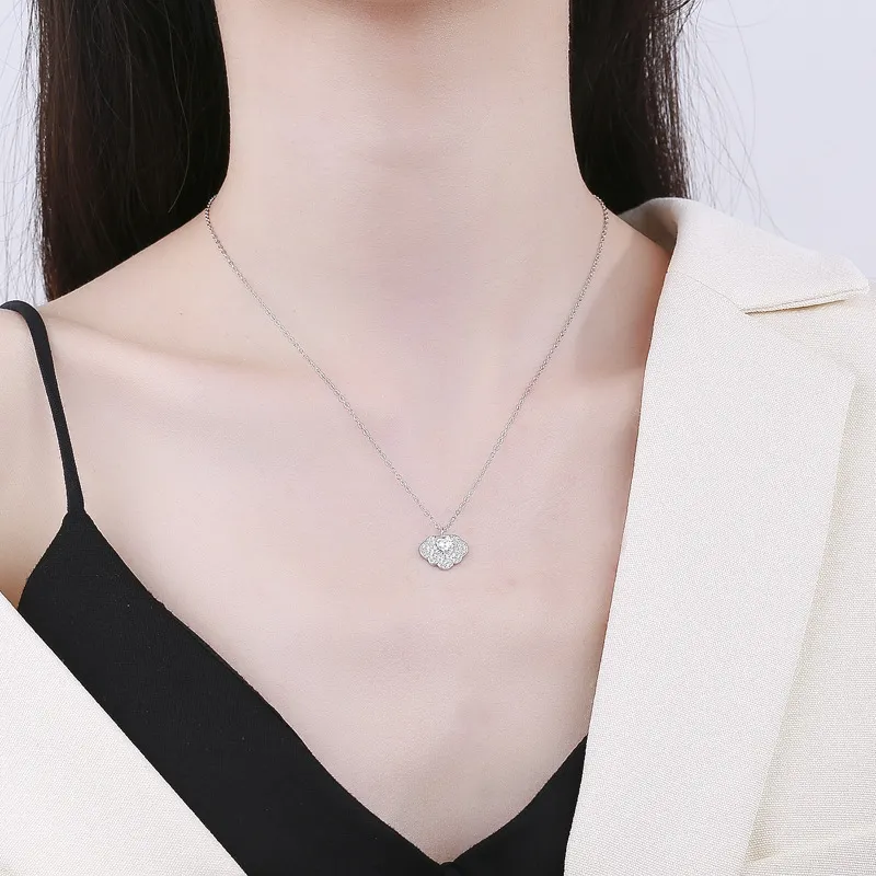 KLFOOK 999 Fine Silver Necklaces Women's-1