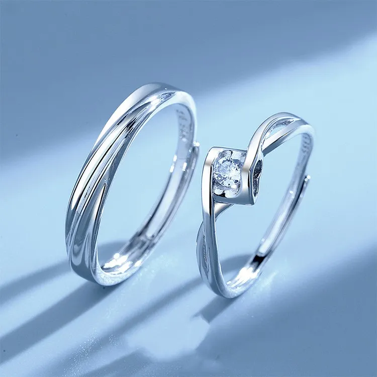 KLFOOK 999 Fine Silver Rings Unisex-2