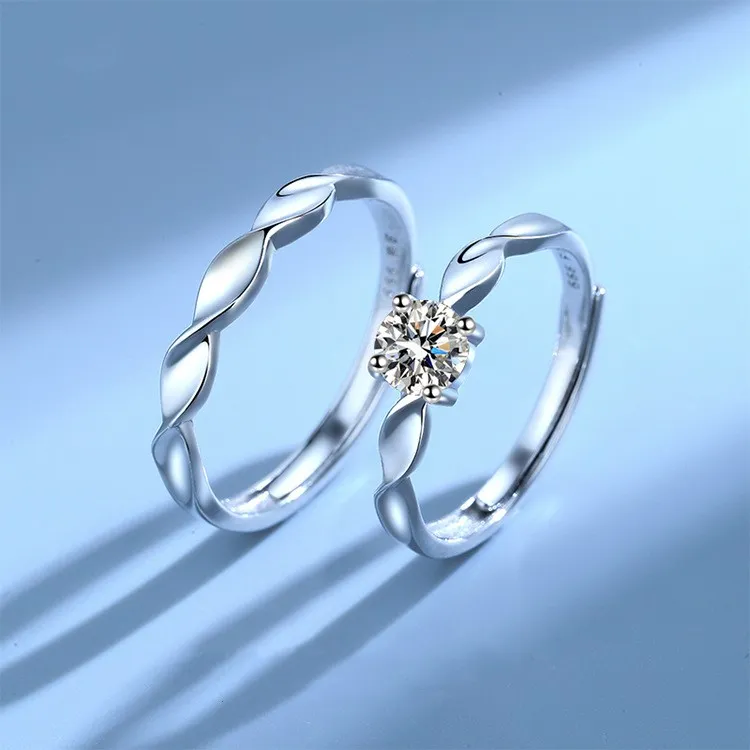 KLFOOK 999 Fine Silver Rings Unisex-3