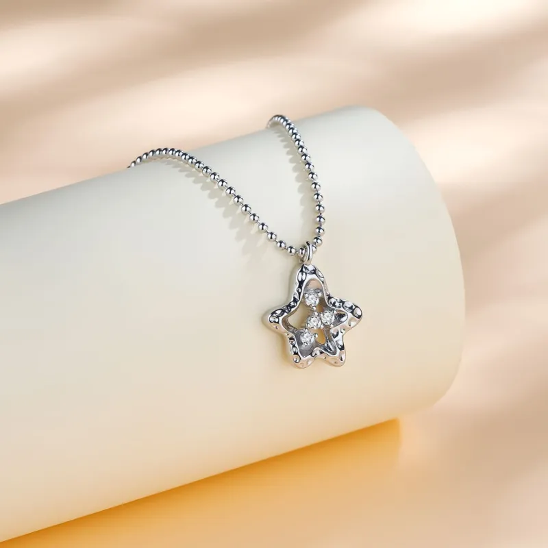 KLFOOK 999 Fine Silver Necklaces Women's-3