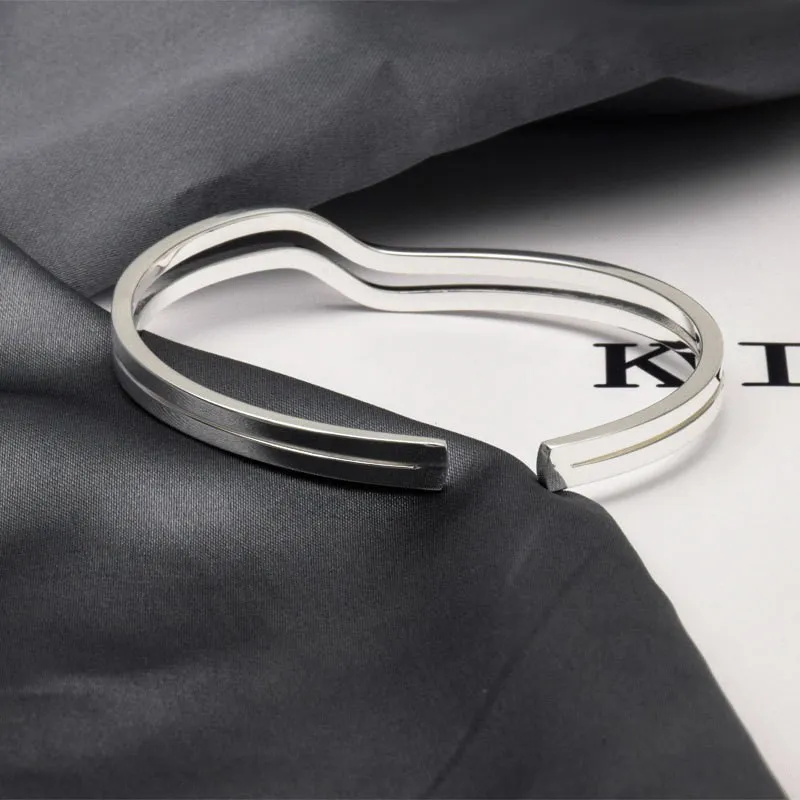 KLFOOK S999 Fine Silver Sterling Silver Bracelets Unisex-4