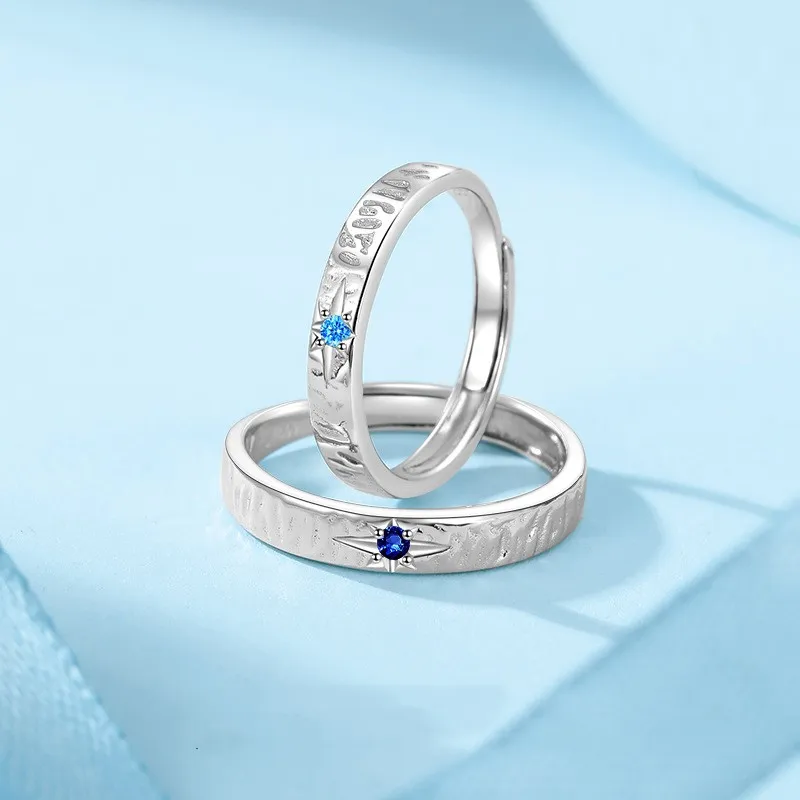 KLFOOK 999 Fine Silver Rings Unisex-3