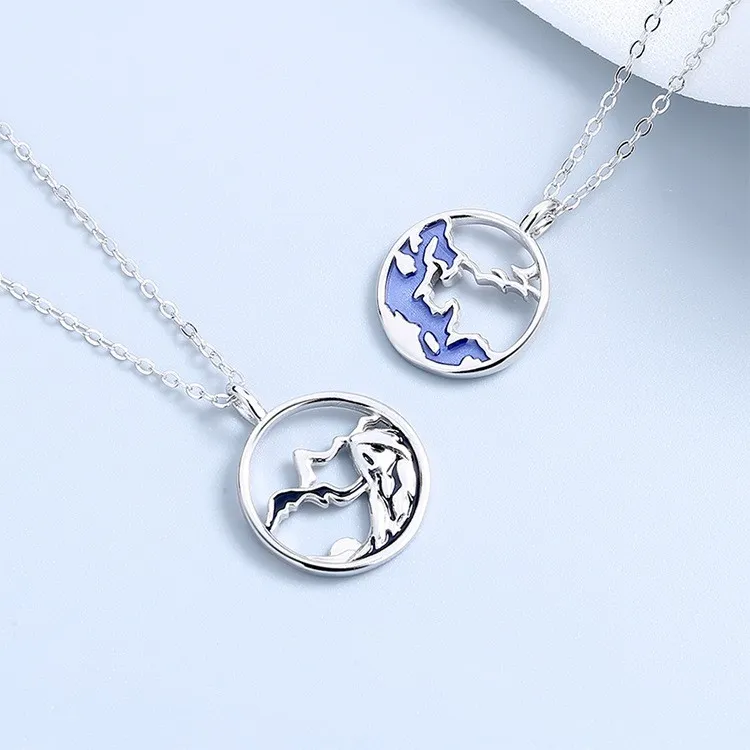 KLFOOK 999 Fine Silver Necklaces Unisex-4
