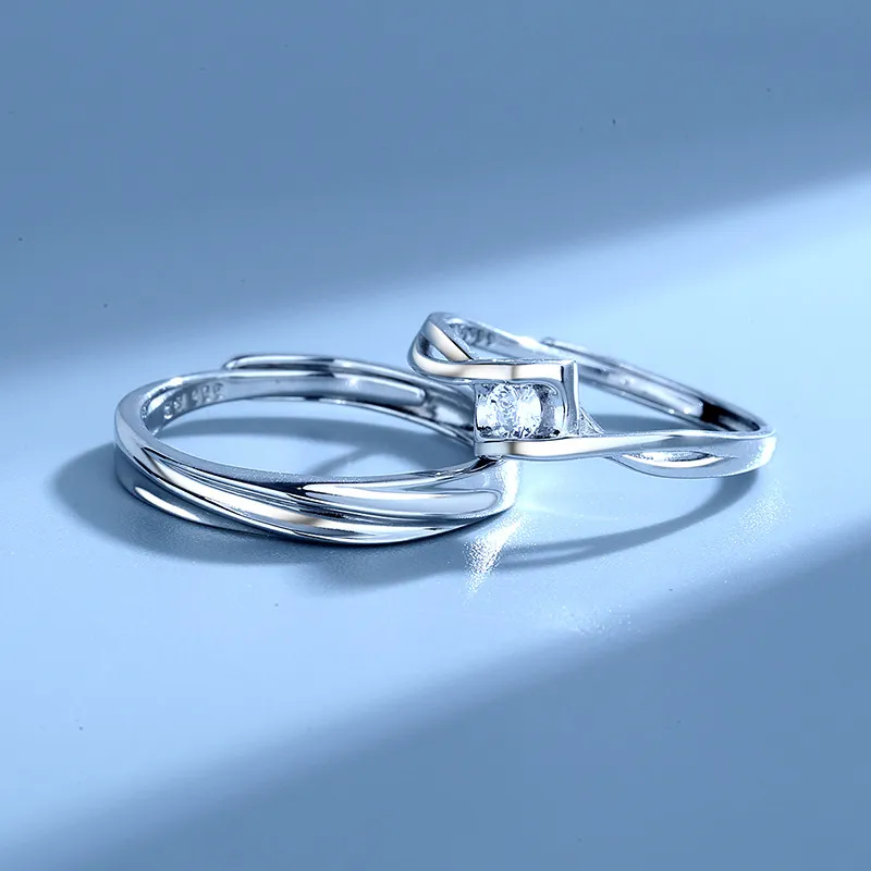 KLFOOK 999 Fine Silver Rings Unisex-4