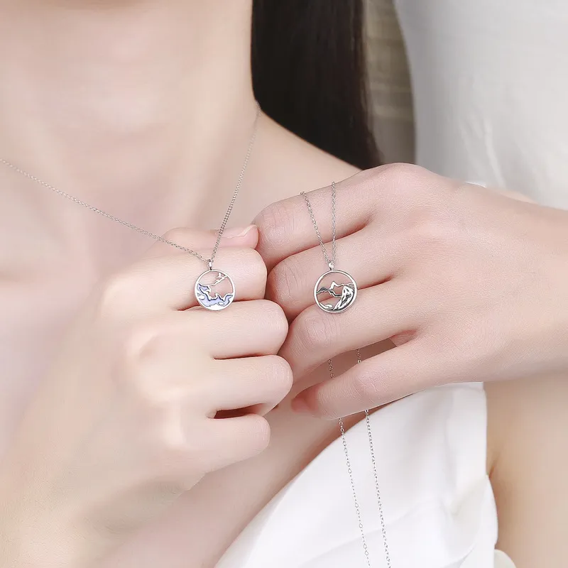 KLFOOK 999 Fine Silver Necklaces Unisex-1