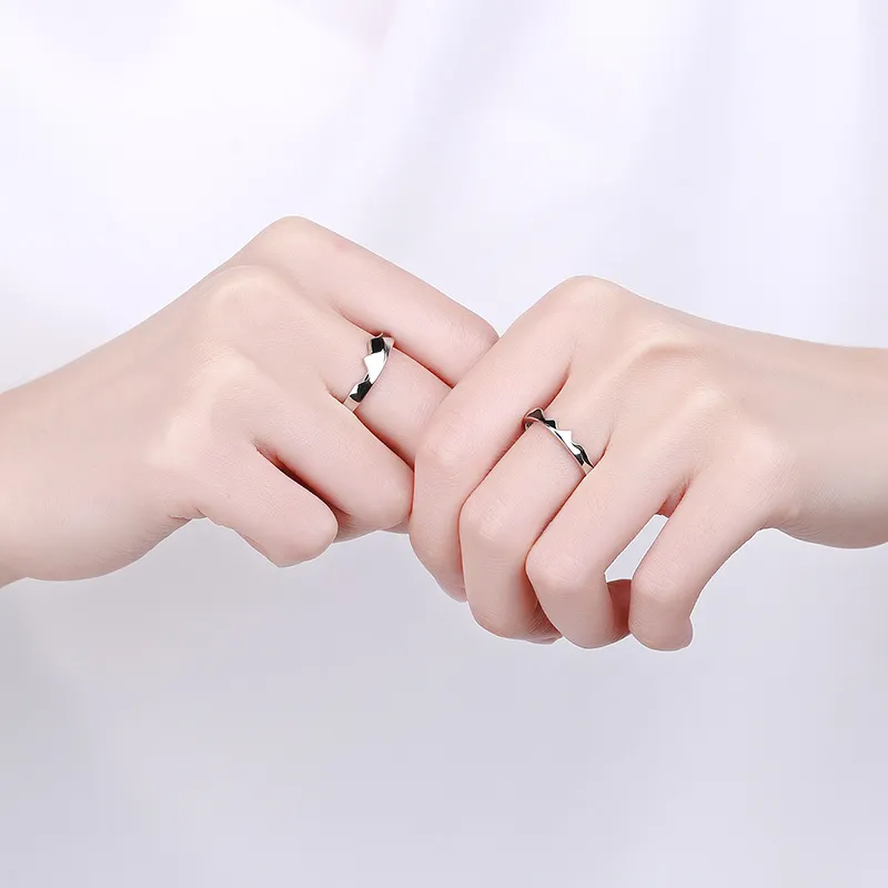 KLFOOK 999 Fine Silver Rings Unisex-1