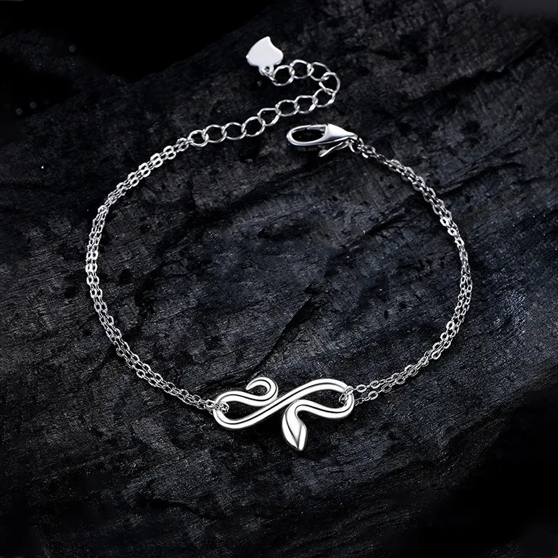 KLFOOK 999 Fine Silver Bracelets Women's-3