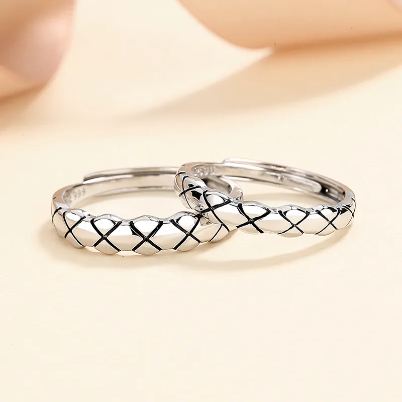 KLFOOK 999 Fine Silver Rings Unisex-4