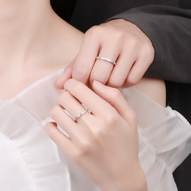 KLFOOK 999 Fine Silver Rings Unisex-1