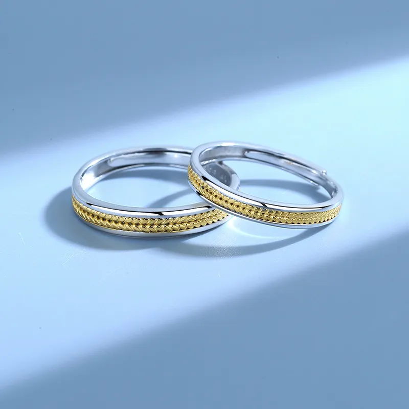 KLFOOK 999 Fine Silver Rings Unisex-4