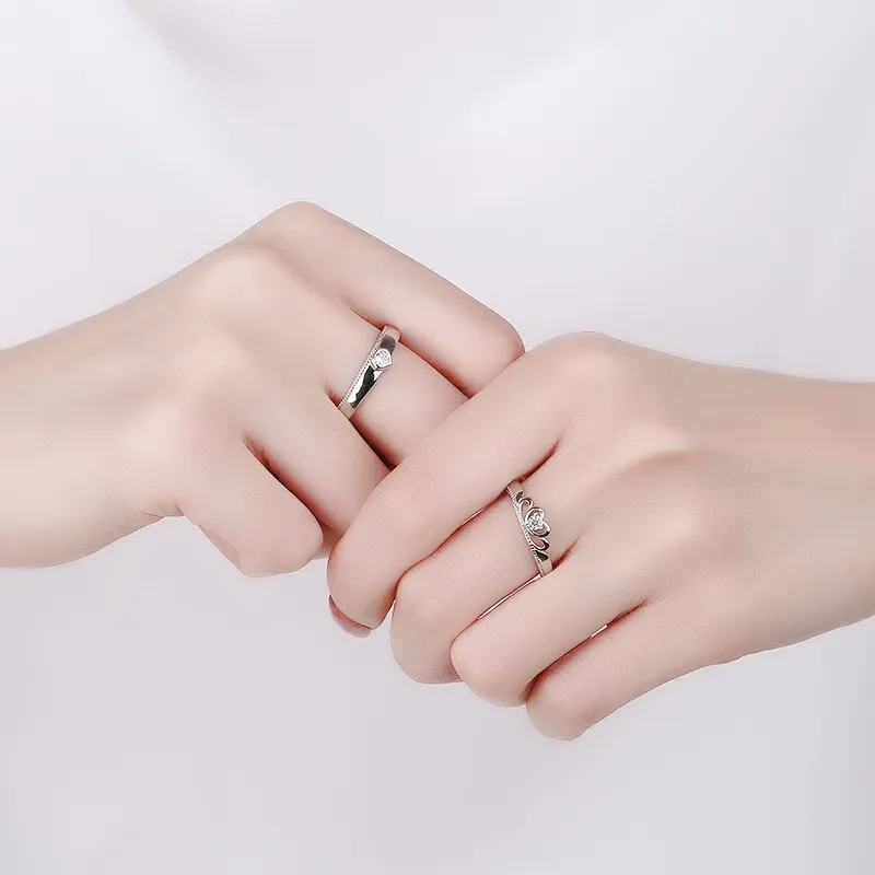 KLFOOK 999 Fine Silver Rings Unisex-1