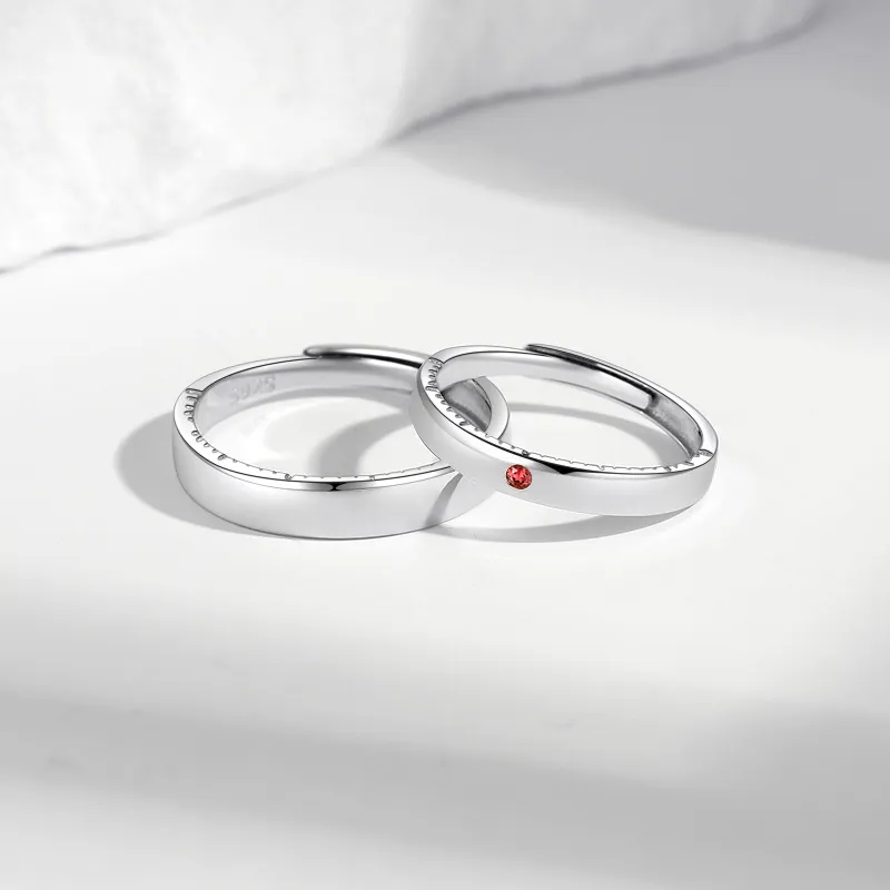 KLFOOK S925 Silver Rings Unisex-4