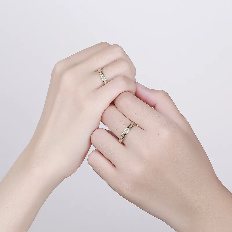 KLFOOK 999 Fine Silver Rings Unisex-1