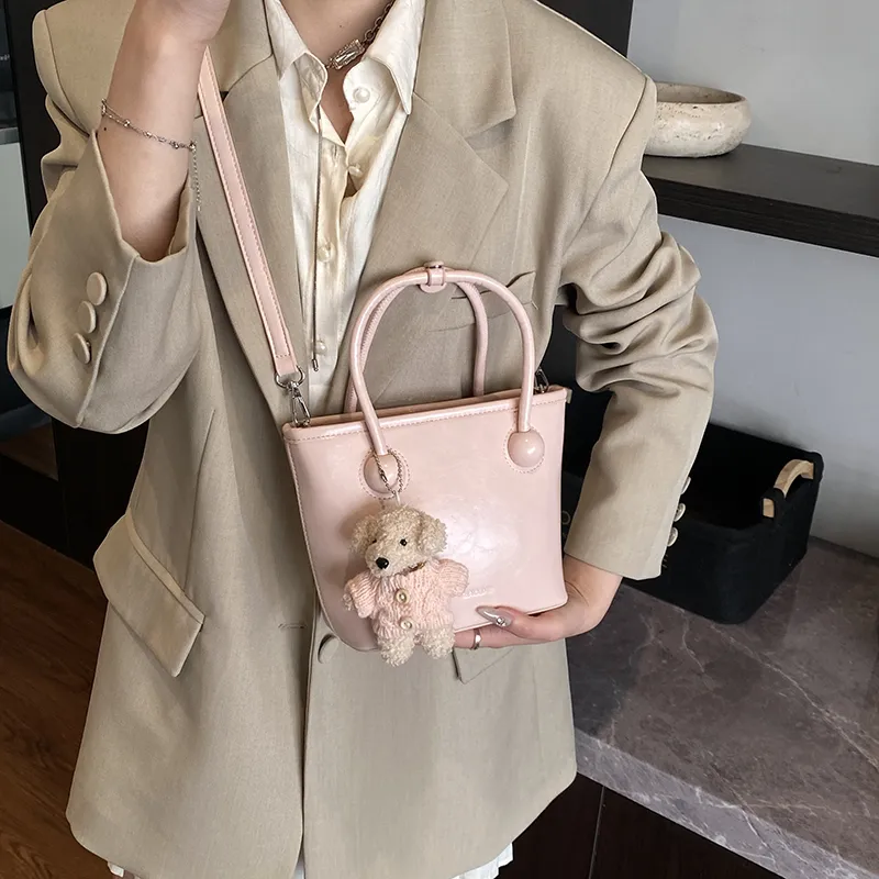 Yalu PU Shoulder Bag, Crossbody Bag, Handbag Regular Women's White/Black/Blue/Pink-3