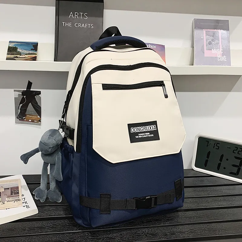Yalu Nylon Backpack Regular Unisex Multicolor-26