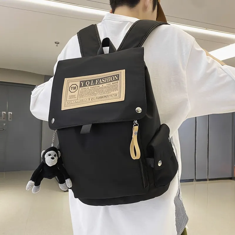 Yalu Nylon Backpack Unisex Multicolor-3