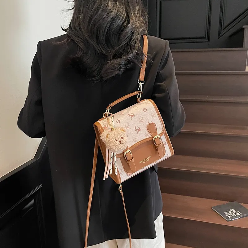 Yalu PU One Shoulder Crossbody Backpack Women's Multicolor-10