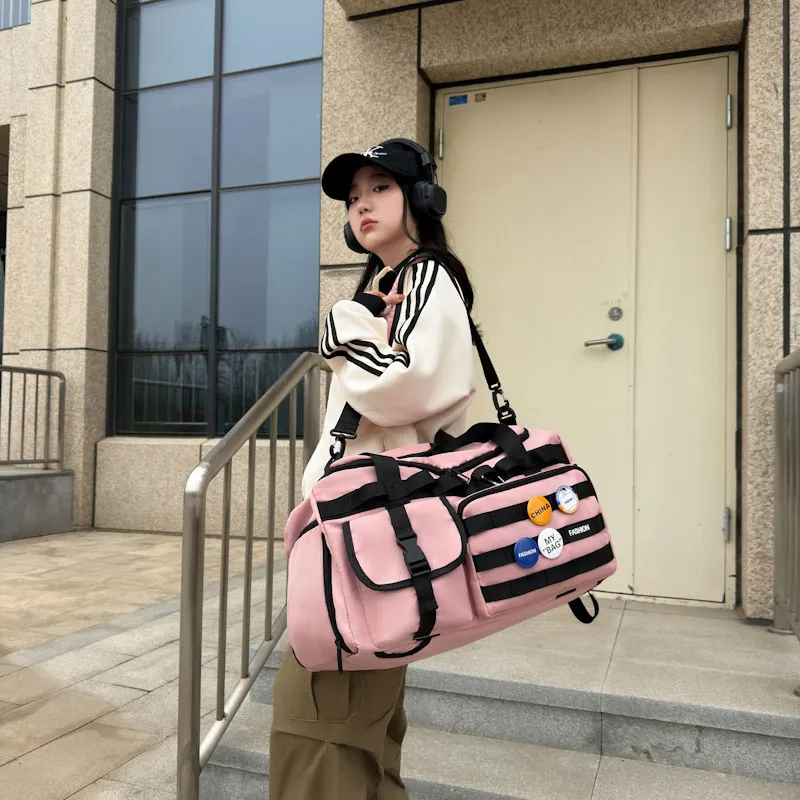 Yalu Nylon Travel Bag Unisex Multicolor-8