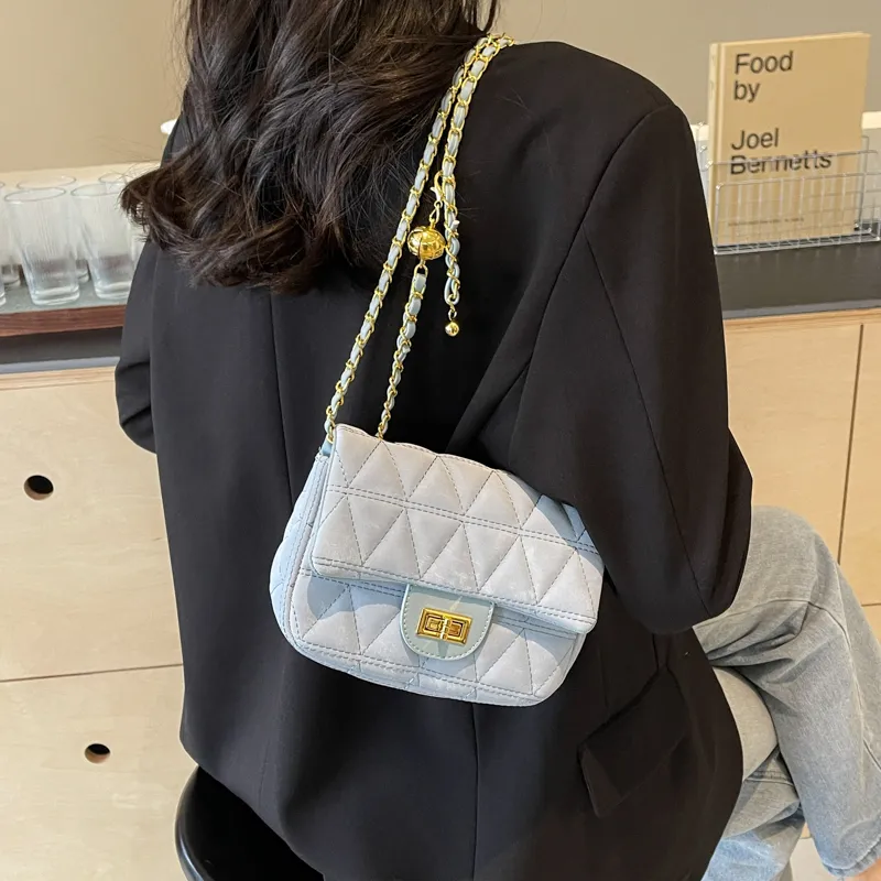 Yalu PU Crossbody Bag, Shoulder Bag Women's Ecru/Black/Blue/Pink-21