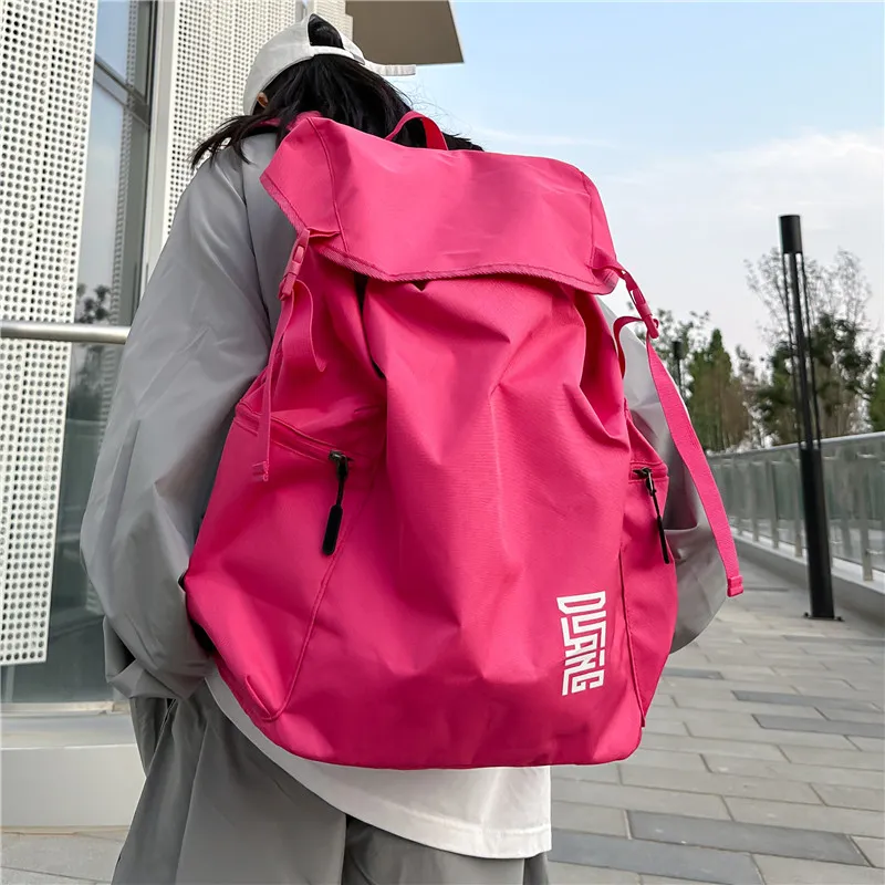 Yalu Oxford Backpack Regular Unisex Black/Gray/Pink/Sky Blue-16
