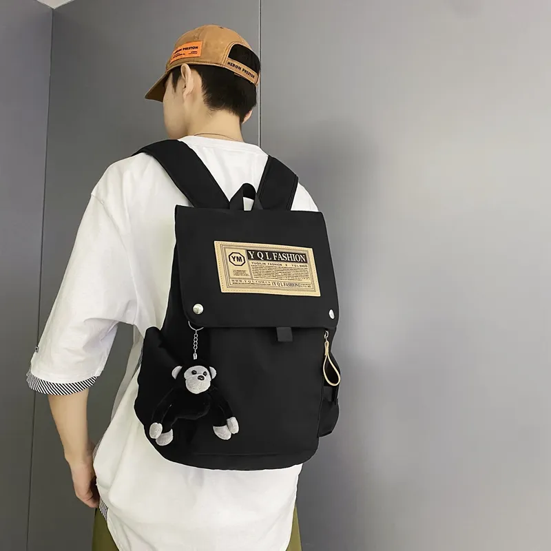 Yalu Nylon Backpack Unisex Multicolor-5
