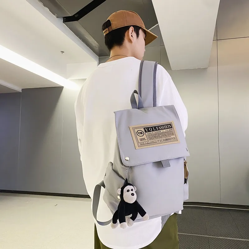 Yalu Nylon Backpack Unisex Multicolor-16